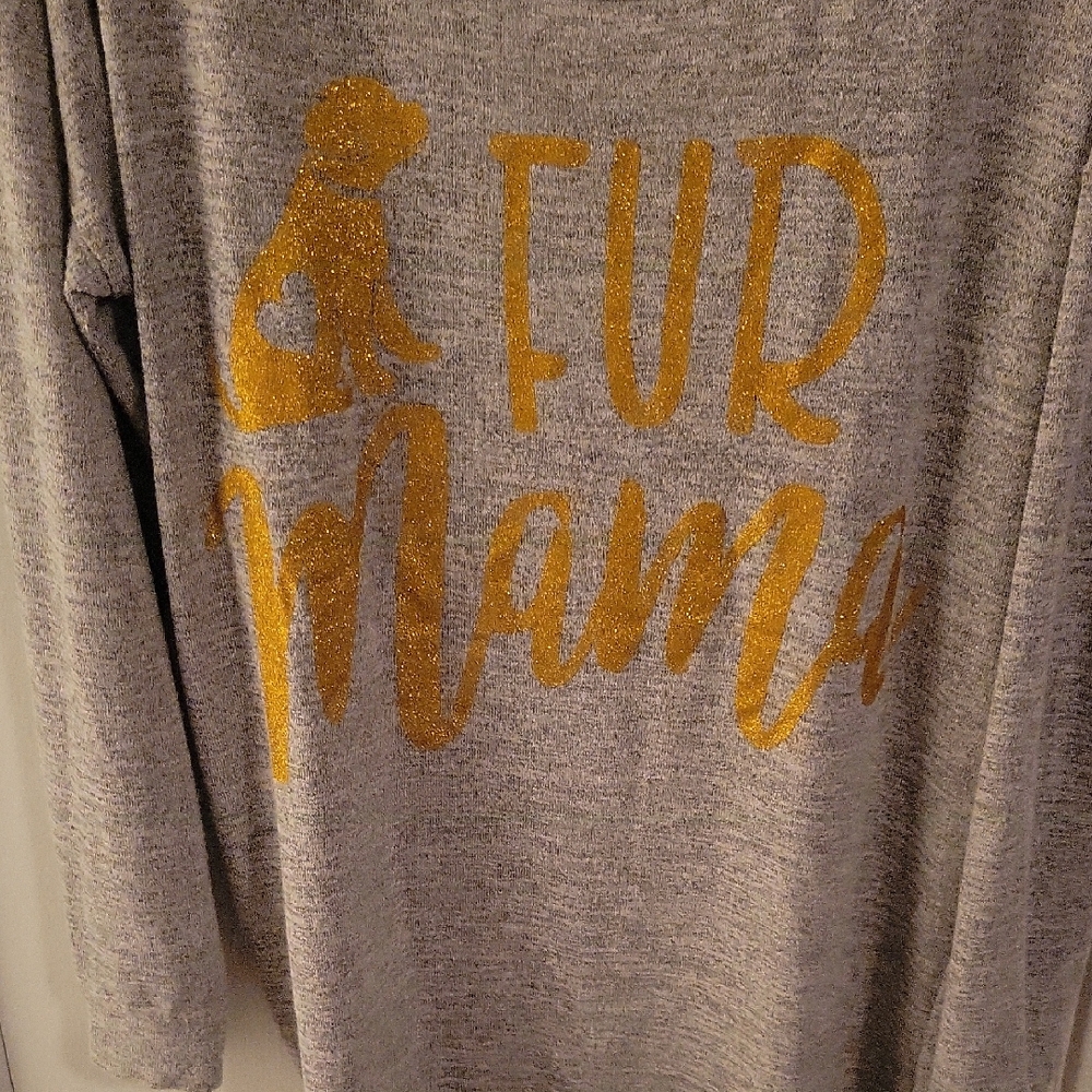 Simply Southern Gray and Gold Long Sleeve Tee